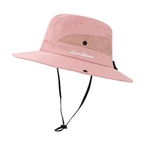 Light Pink Sun Wide Brim Hat